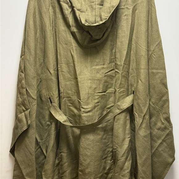 NWT Chaser Beachy Lace Up Dolman Hooded Tunic in Olive Green.Size Small - Picture 6 of 7